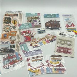 San Francisco Scrapbooking Supplies Embellishments Stickers Titles Travel New